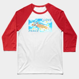 Peace & Love Machine Baseball T-Shirt